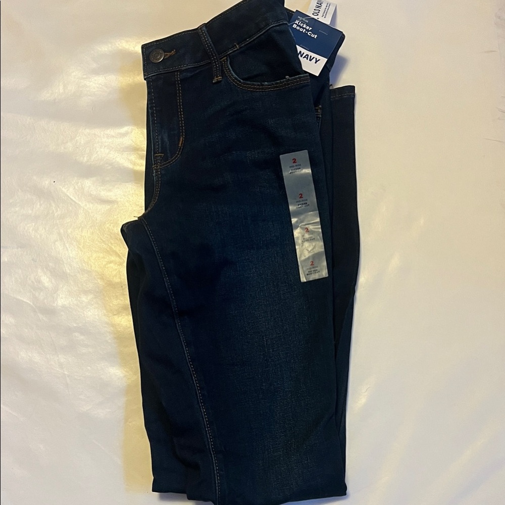 Old Navy Women's Dark Blue Boot Cut Jeans